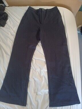 ELLEVEN Women’s Navy Blue Wide Leg Dress Pants Medium Stretch